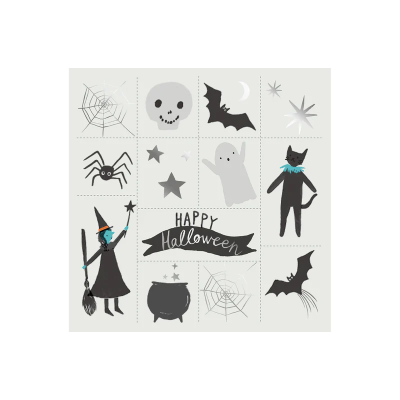 Meri Meri kit decora zucche Halloween con stencil