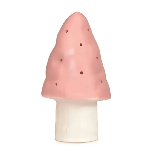 Heico fungo lampada cameretta rosa cipria 28 cm LED