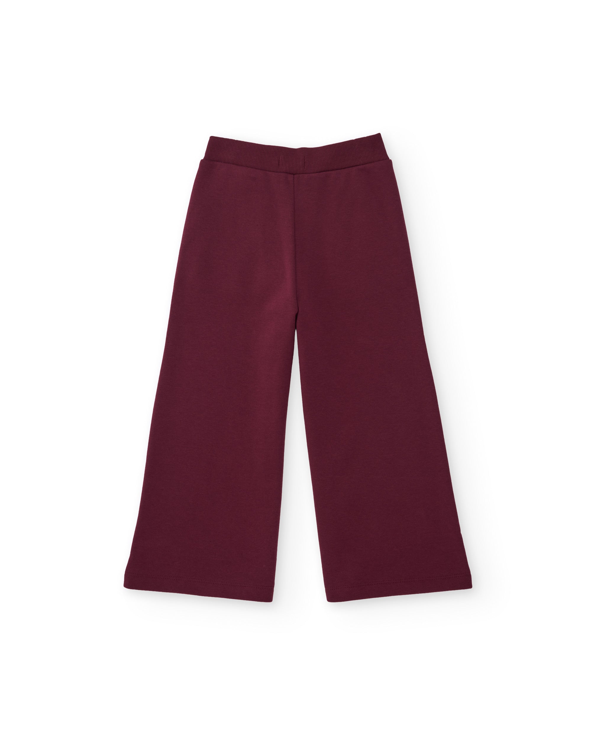Tuc tuc Pantaloni felpa bambina bordeaux gamba larga