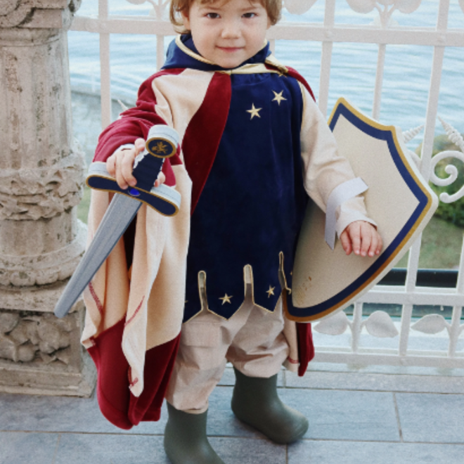 Konges Sløjd Cavaliere costume mantello e armatura velluto