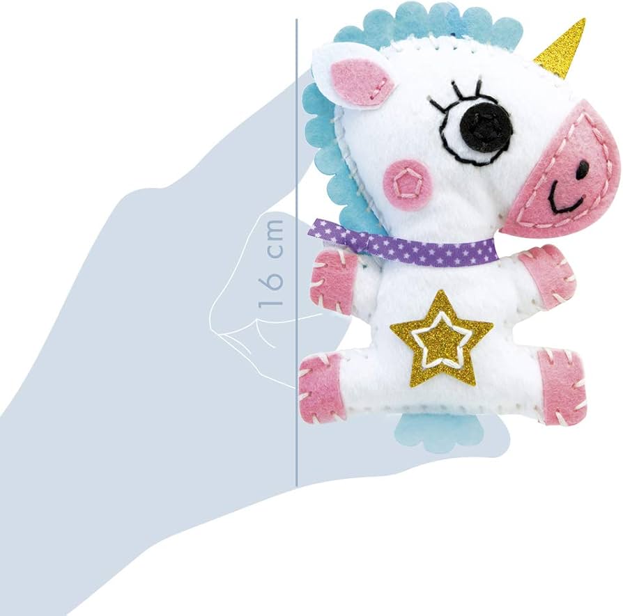 Avenue Mandarine Mini Couz'In Unicorno set ricamo 7 anni