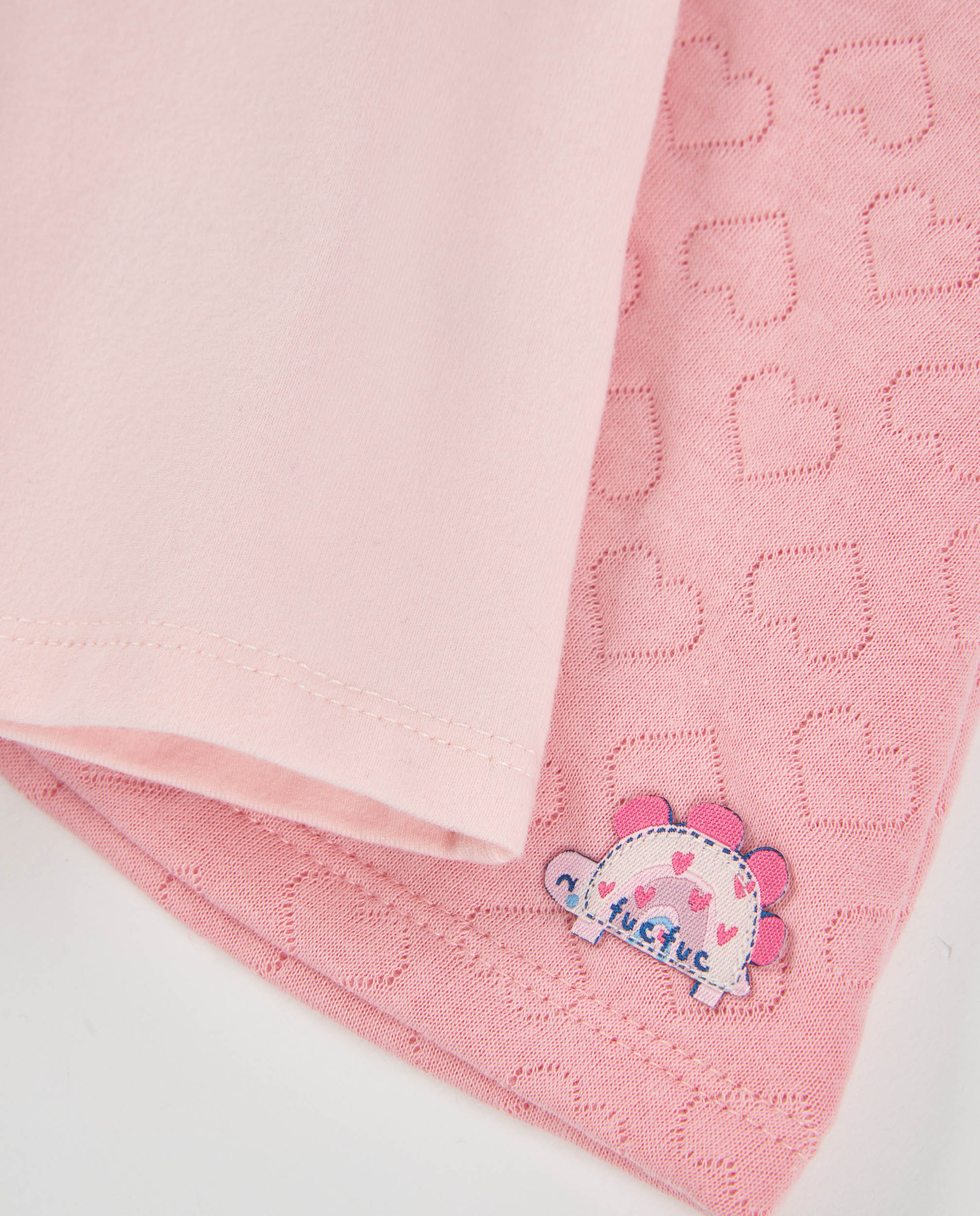 Tuc Tuc completo neonata vestito maglia rosa dino cuore