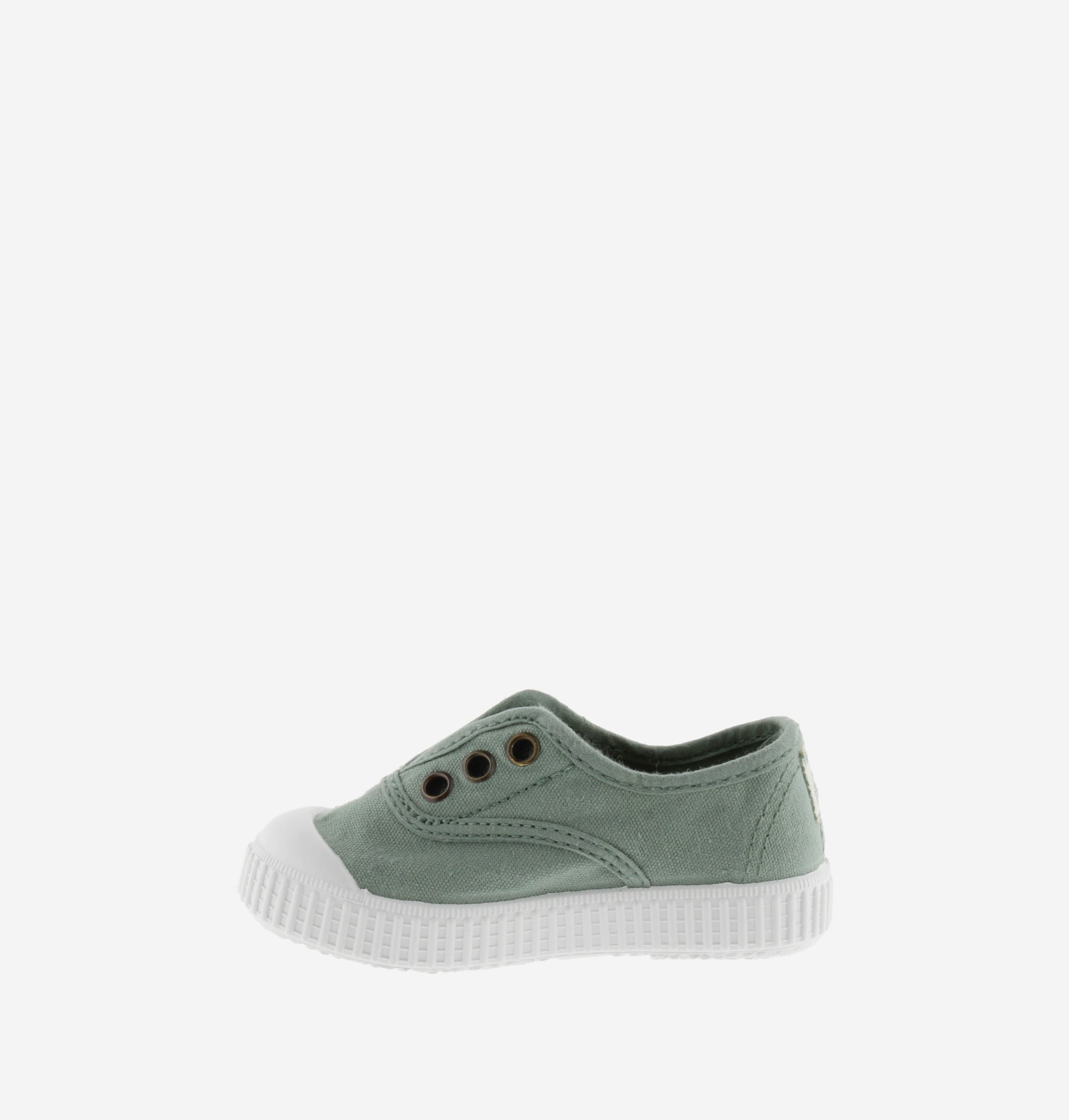 Victoria Dear World scarpe tela verde cotone bio