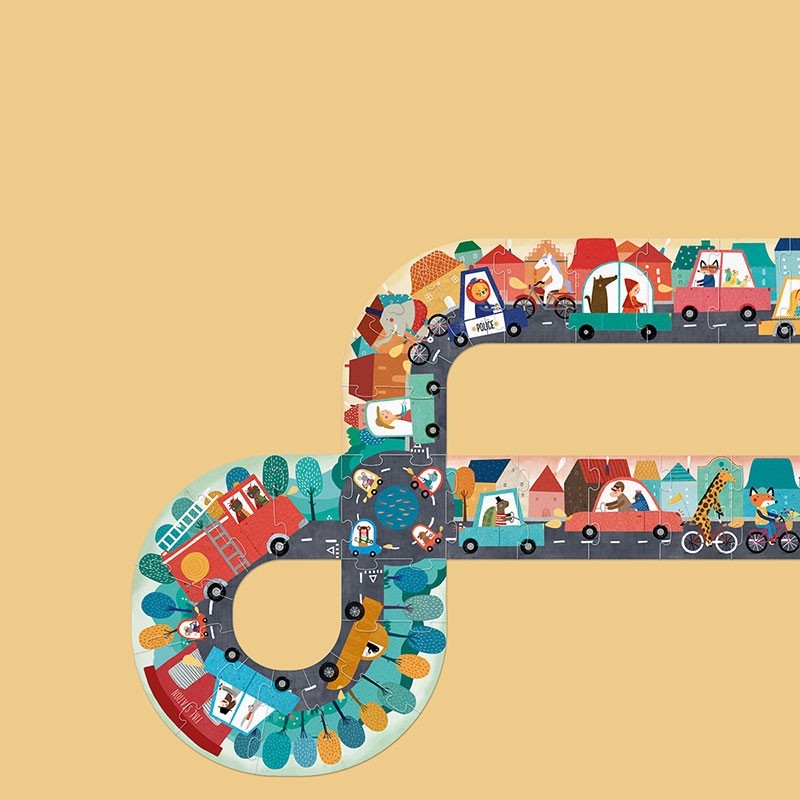 Londji Beep Beep! puzzle 48 pezzi gioco osservazione