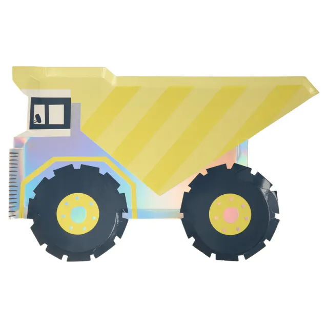 Meri Meri Dumper Truck piatti festa 8 pezzi camion