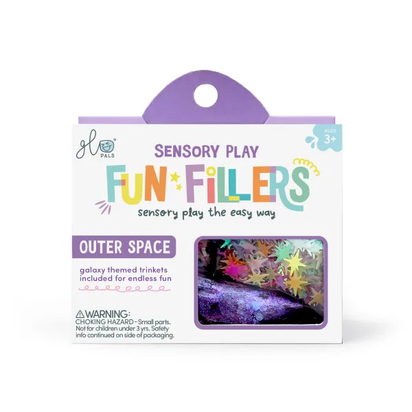 Glo Pals Space ricarica bottiglia sensoriale glitter