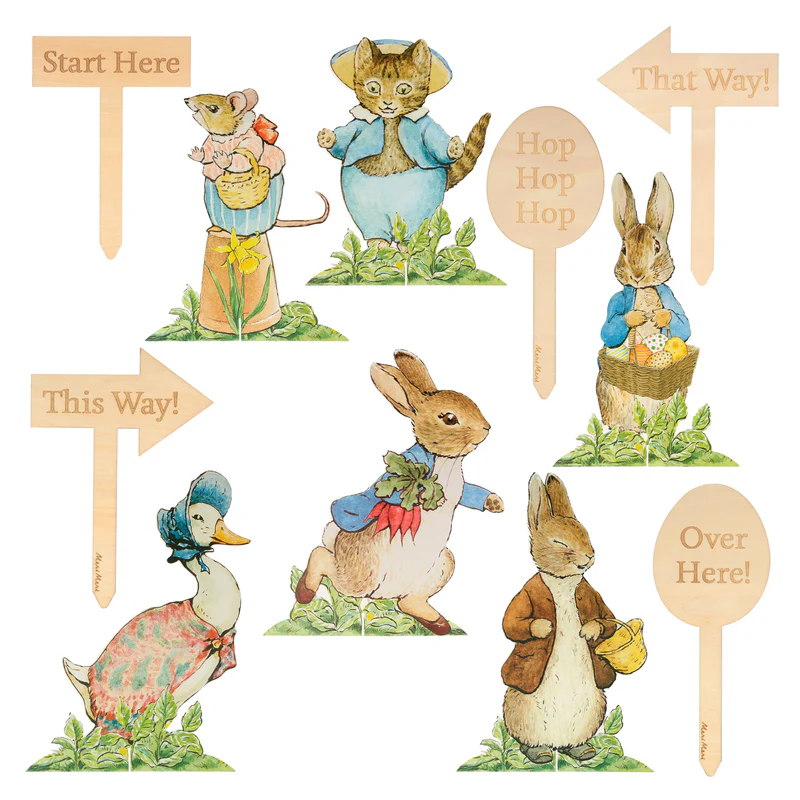 Meri Meri Peter Rabbit kit caccia uova 6 carte