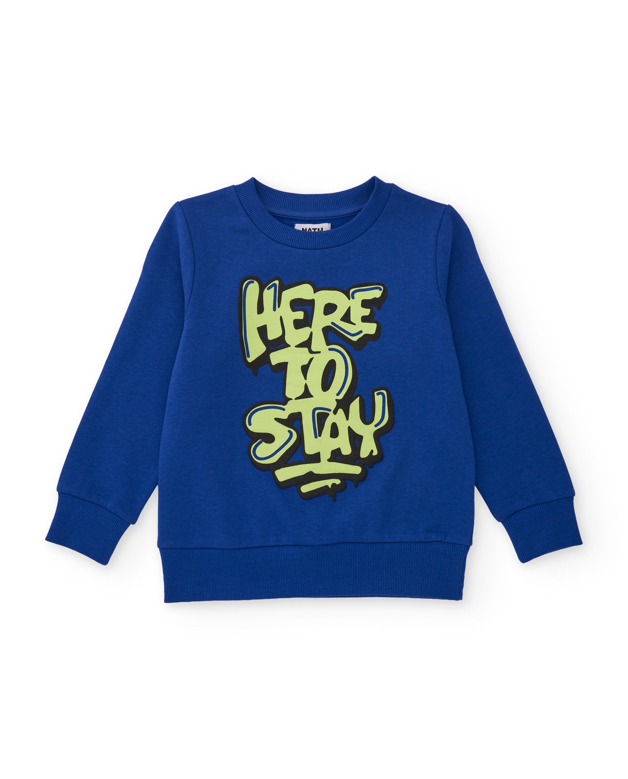 Tuc Tuc felpa bambino pile blu scritta urban