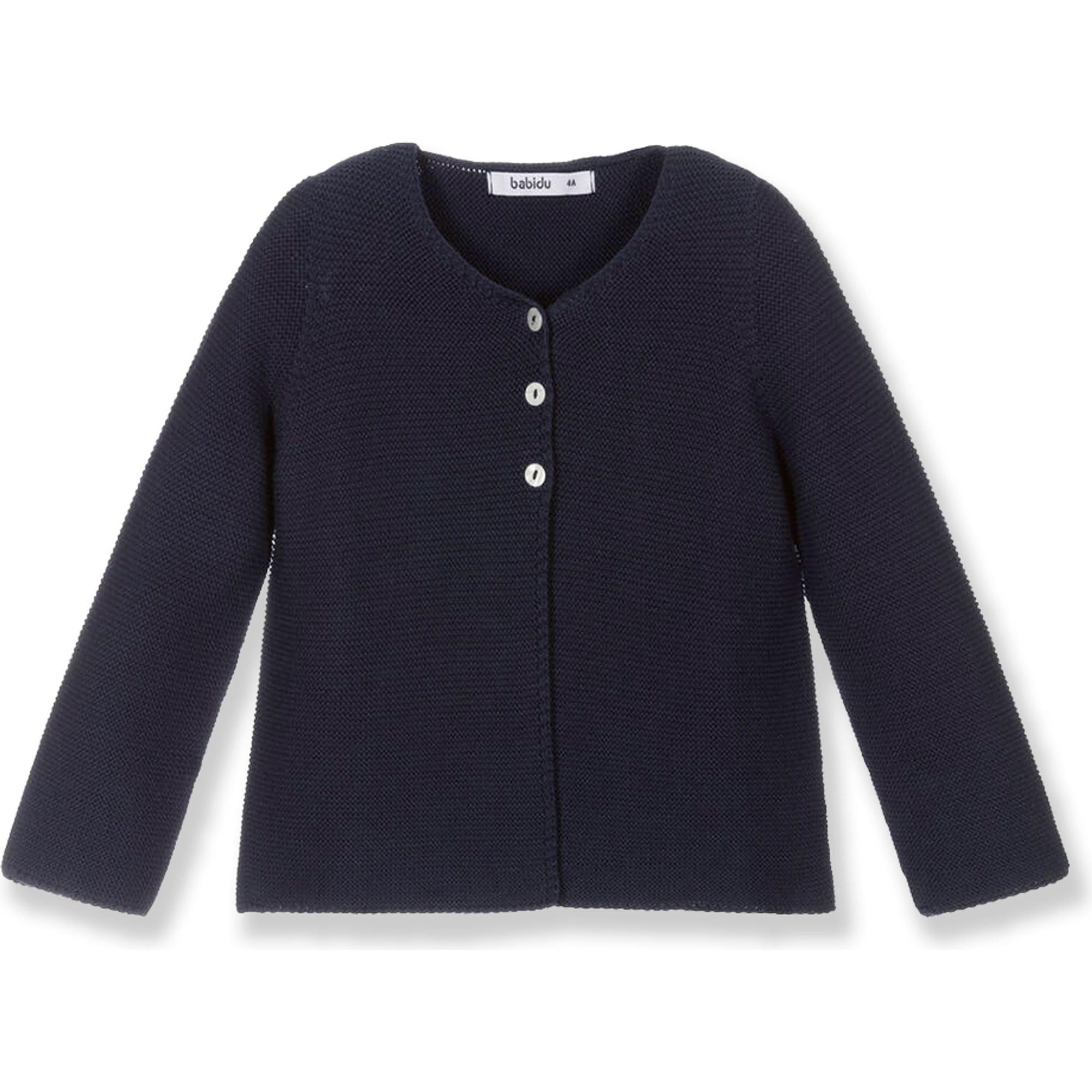 Babidu maglione neonato cotone bottoni legno