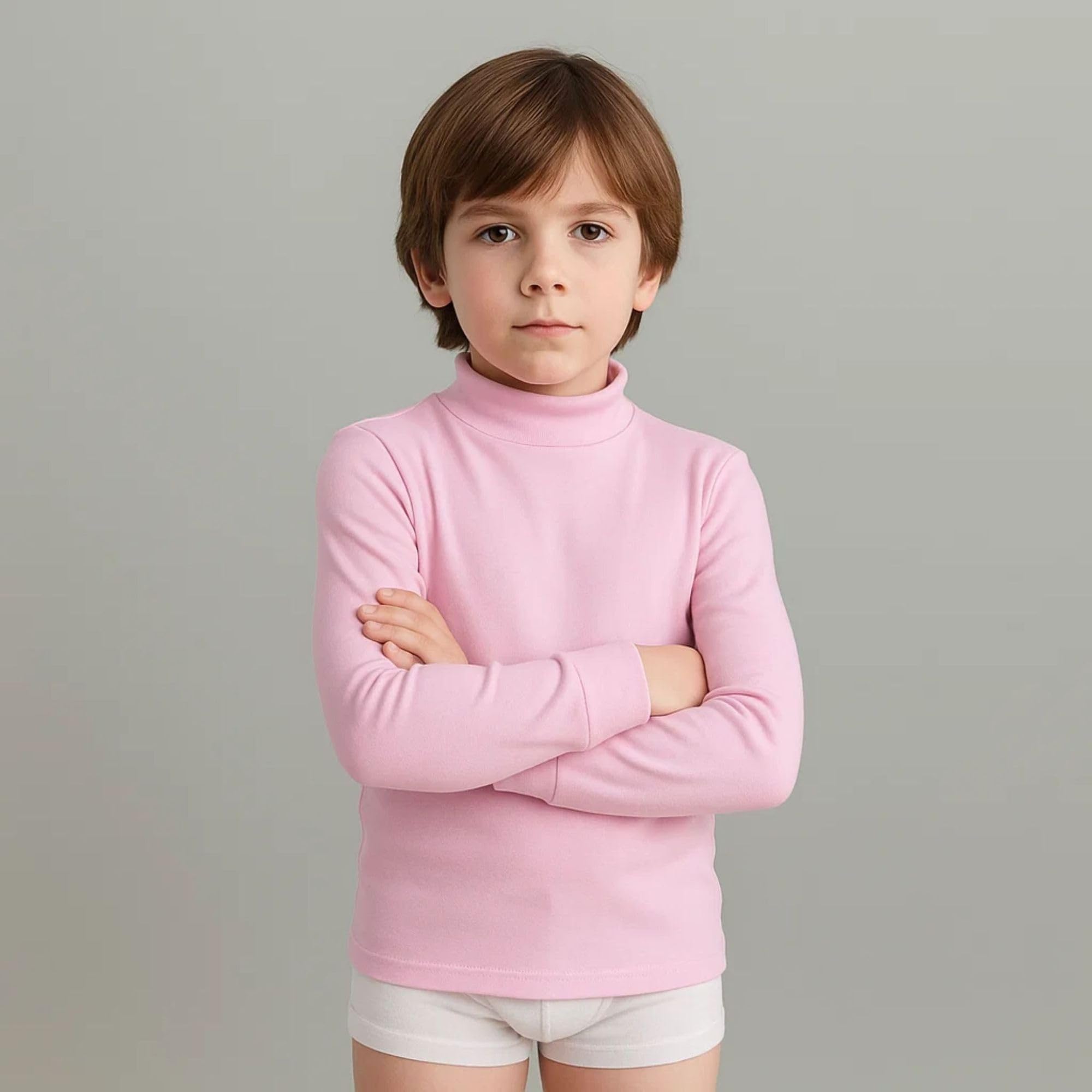 Babidu Punt Nou lupetto termico bambino maniche lunghe felpato