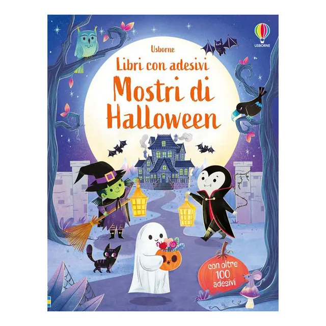 Usborne Mostri di Halloween Piccoli libri con adesivi da 3 anni