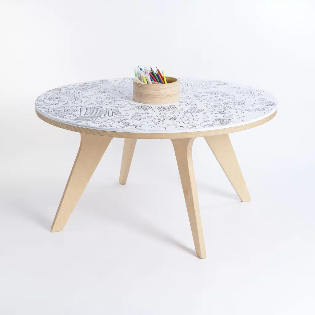 Drawin Table Tavolo betulla XXL tavolo disegno 90 cm