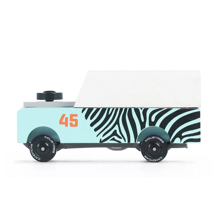 Candylab Candycar Zebra Drifter Macchinina Legno 8,9 cm