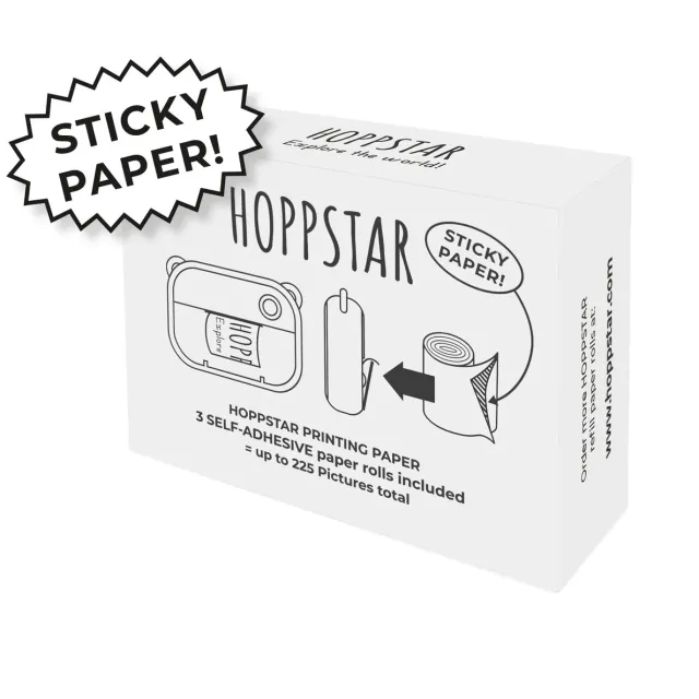 Hoppstar Artist rotolini carta adesiva 3 pezzi senza BPA