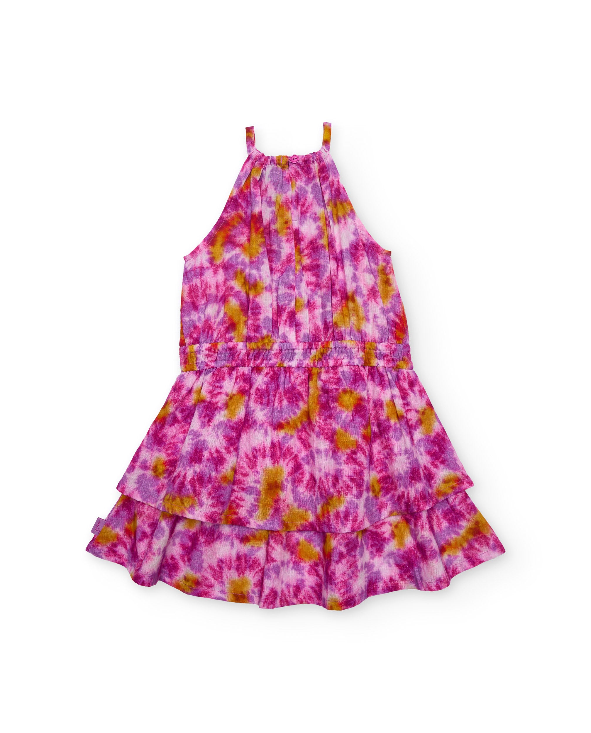 Tuc Tuc vestito bambina fucsia tie dye spalline