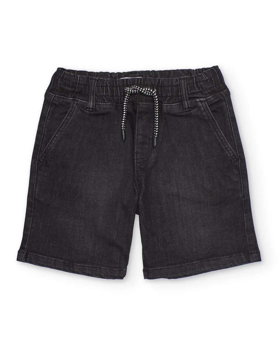 Tuc Tuc bermuda bambino grigio denim elastico