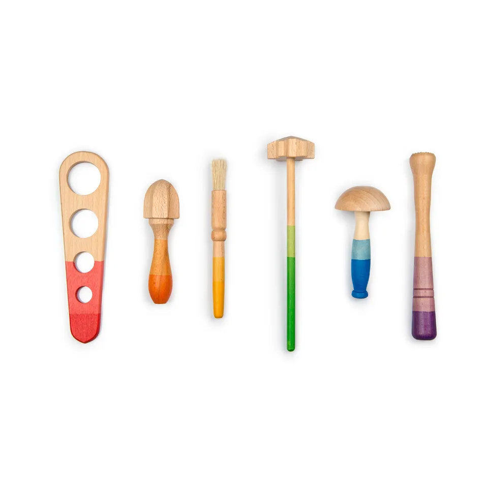 Grapat Tools set euristico legno 6 pezzi sensoriale
