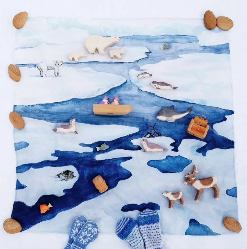 Wonderie The Frozen Land telo gioco 100x100 cm cotone bio
