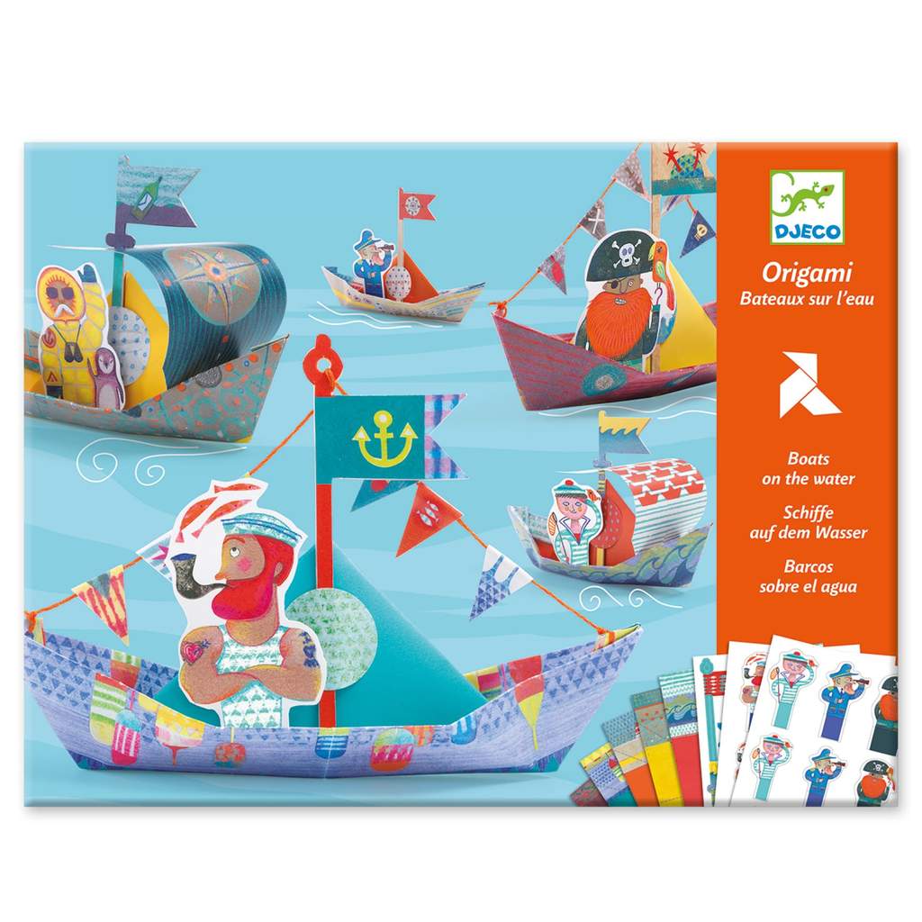 Djeco Origami 15 Barchette set creativo 15 fogli
