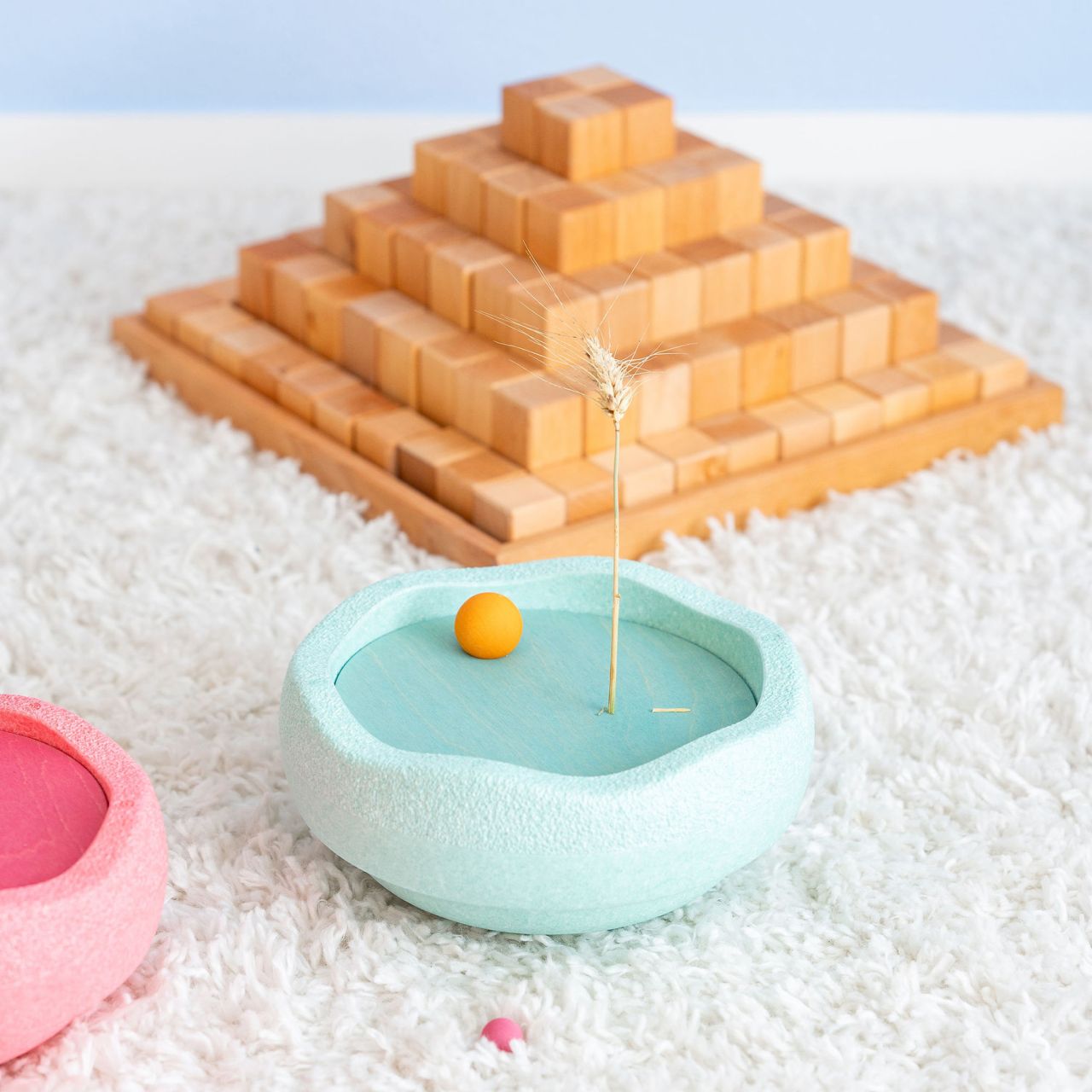 Stapelstein Rolling Discs dischi legno Cool Pastel 6 pezzi