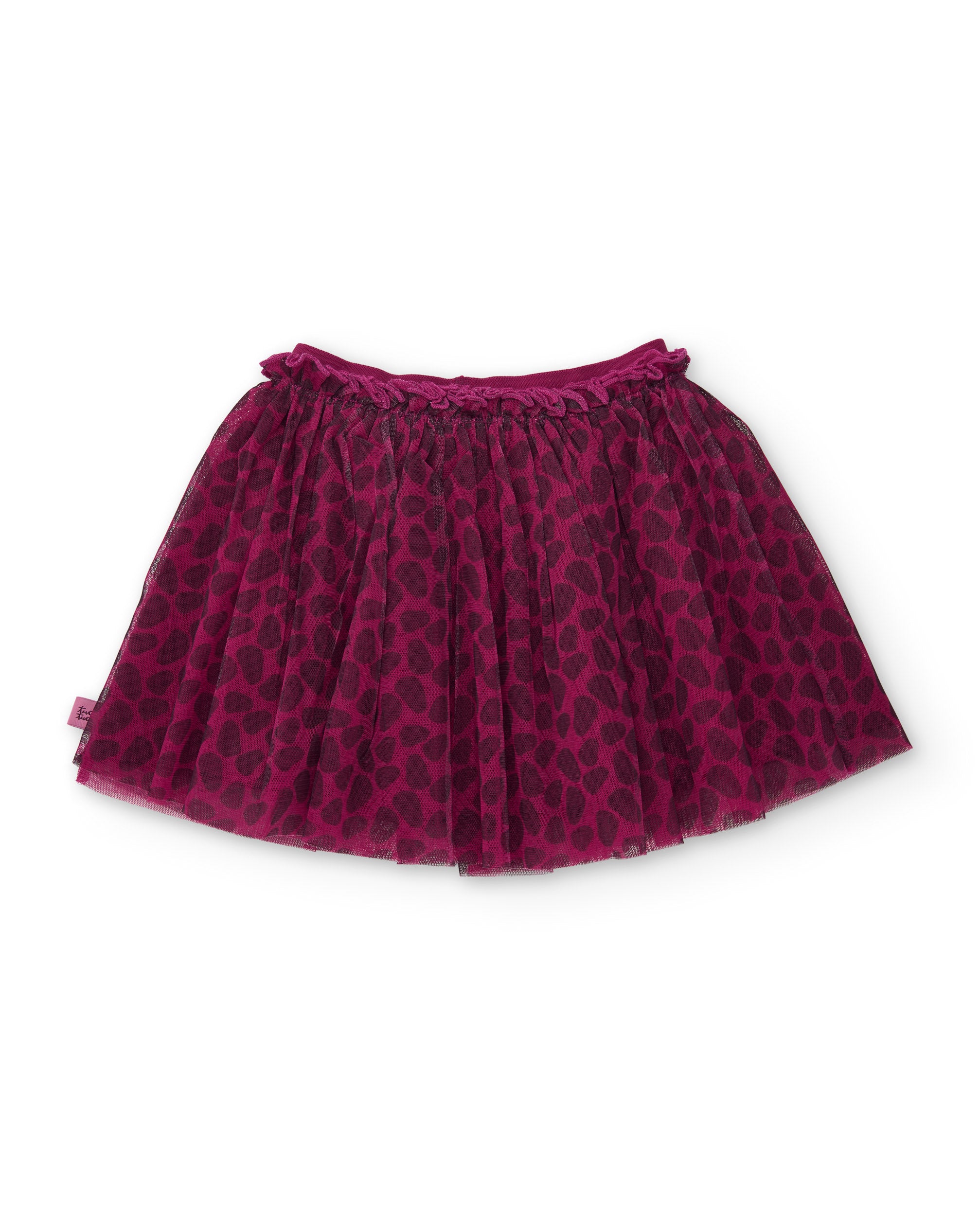 Tuc Tuc Geo-Logic gonna tulle bambina bordeaux animalier