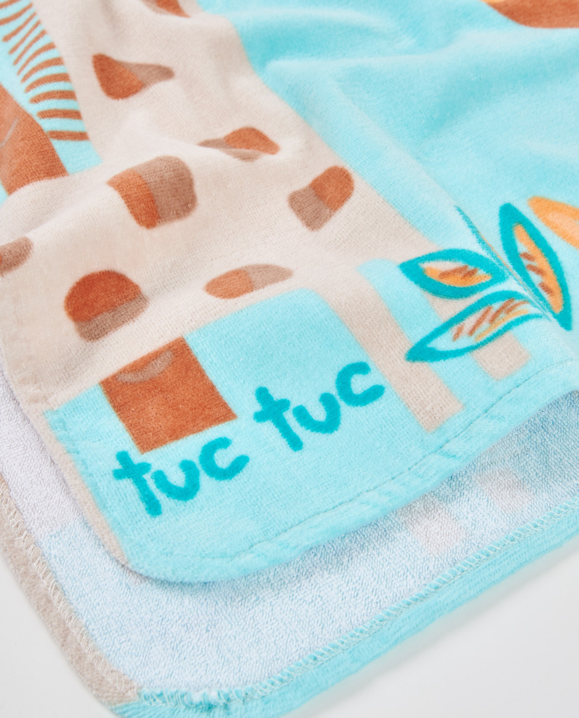 Tuc Tuc Poncho Mare Neonato Cappuccio Animali Blu