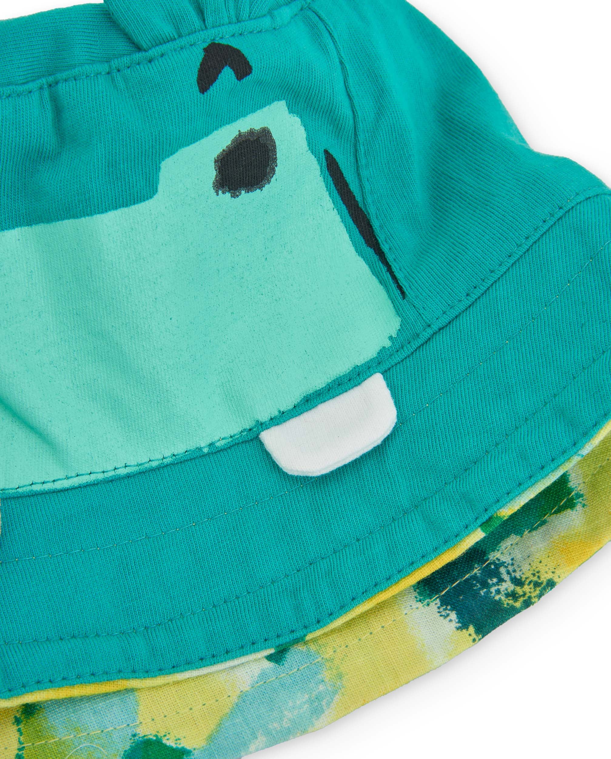 Tuc Tuc cappello bimbo turchese reversibile
