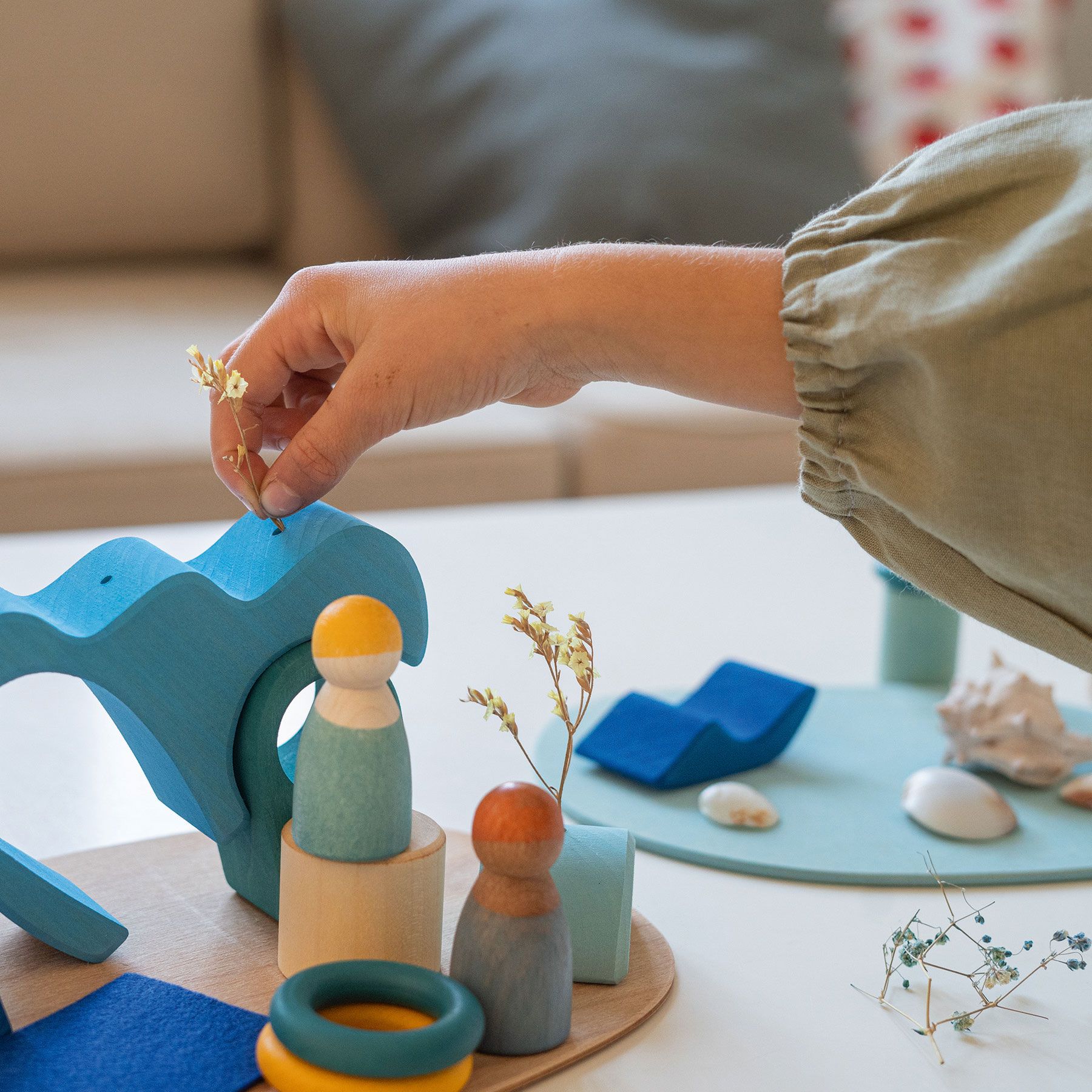 Grimm's Mini Mondo Play by the Water set legno