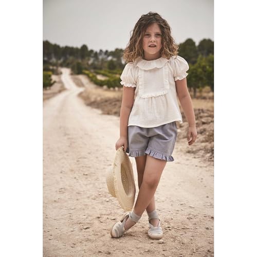 Babidu completo bambina 5 anni camicia plumeti cotone