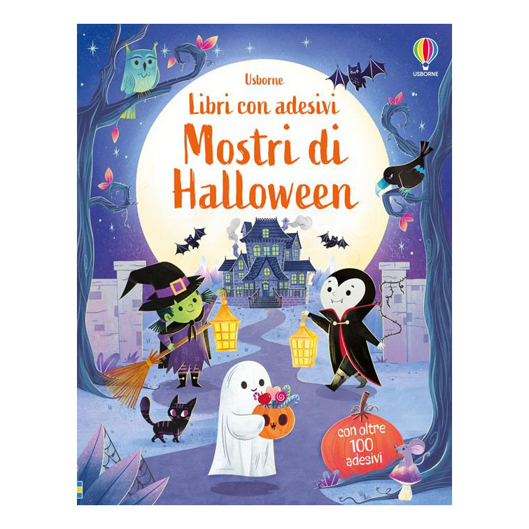 Usborne Mostri di Halloween Piccoli libri con adesivi da 3 anni