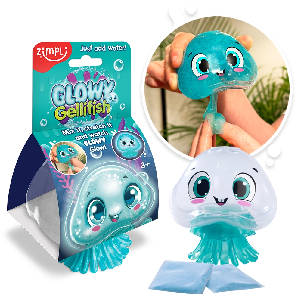 Zimpli Kids Gelifish Glowy slime luminescente 150 g