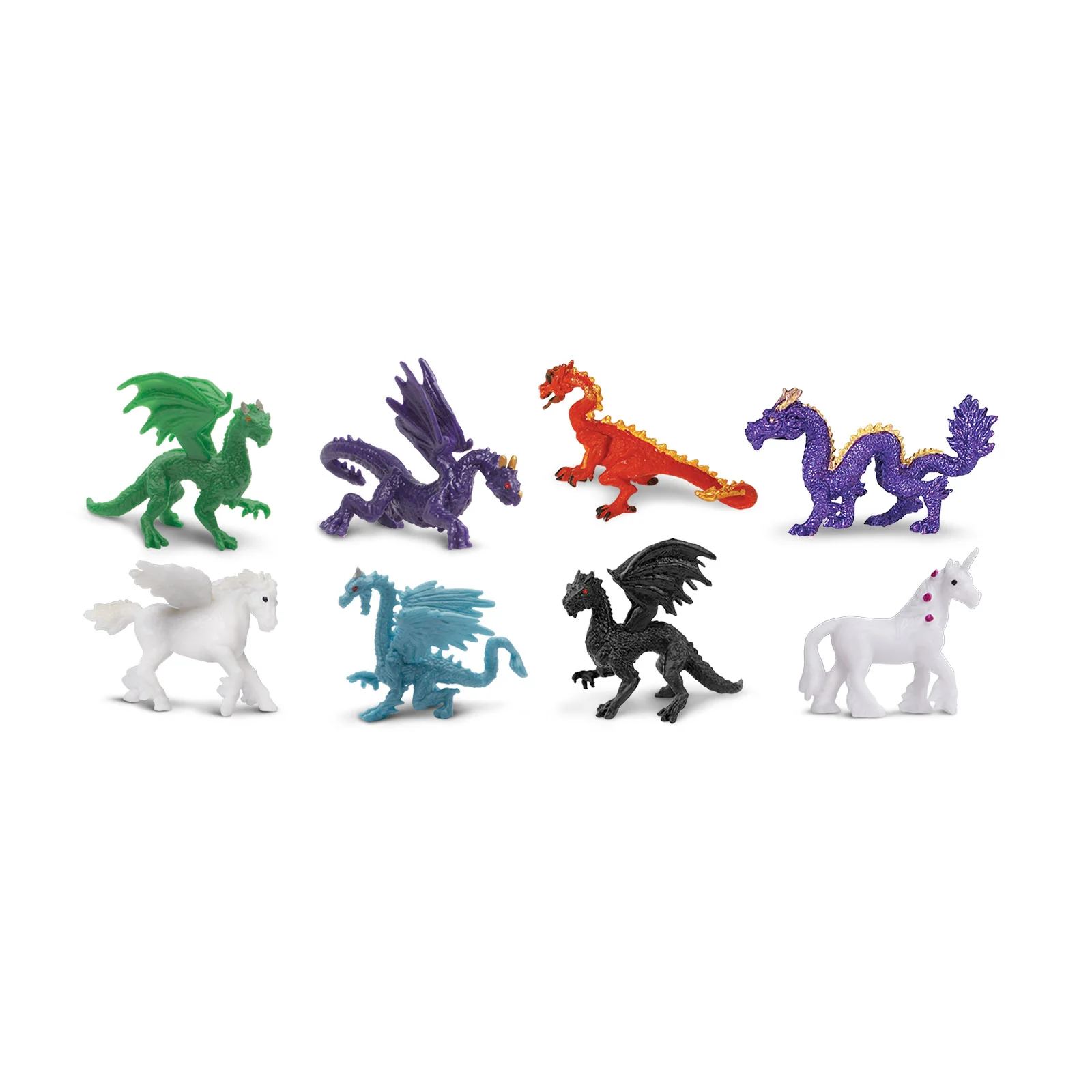 Safari Ltd Good Luck Minis Fantasy minifigure set 8 pezzi draghi