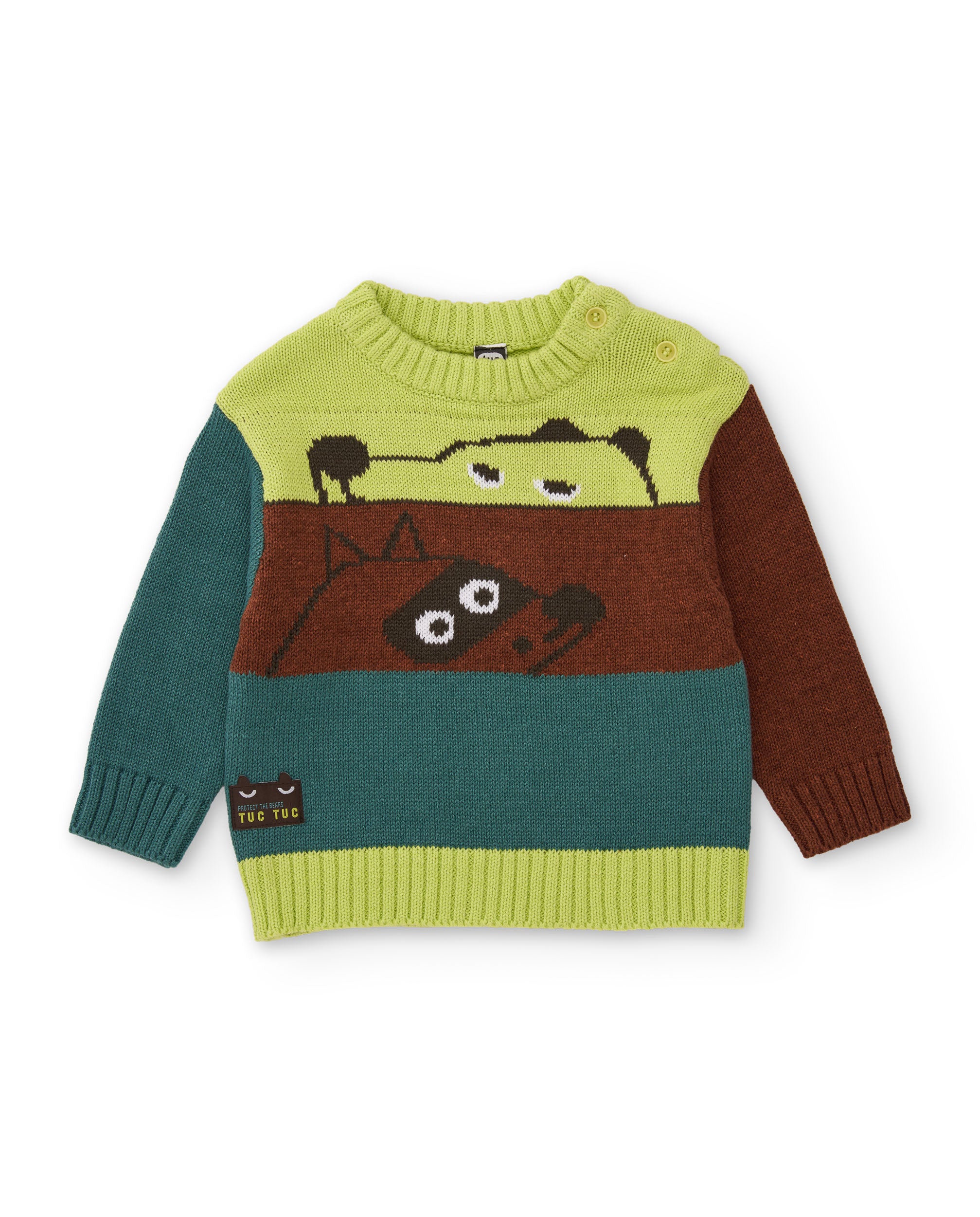 Tuc Tuc Mystic Forest maglione bambino verde righe