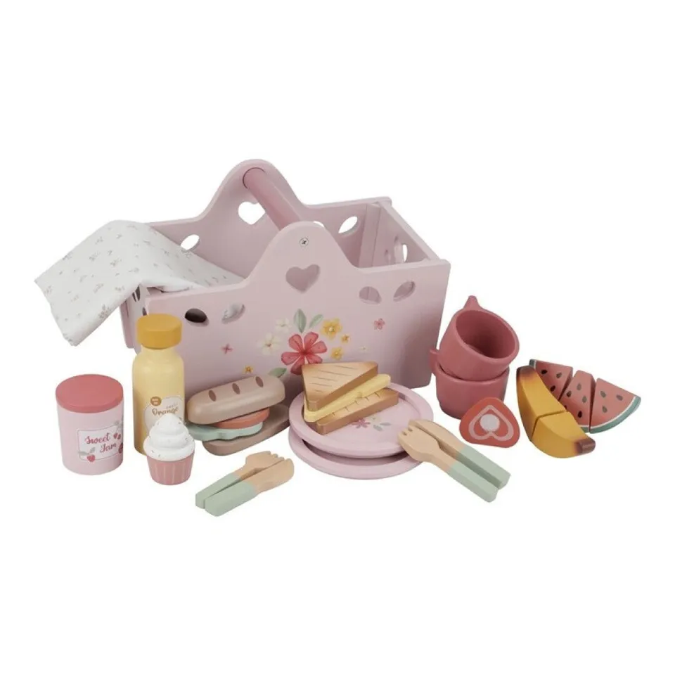 Little Dutch Set Picnic Gioco Legno 31 Pezzi Rosa 3 Anni