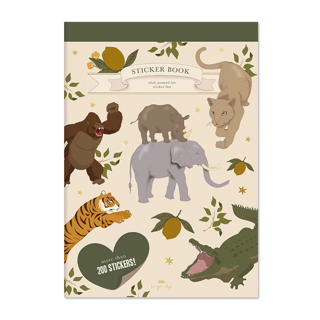 Konges Sløjd Tiger sticker book album adesivi A5