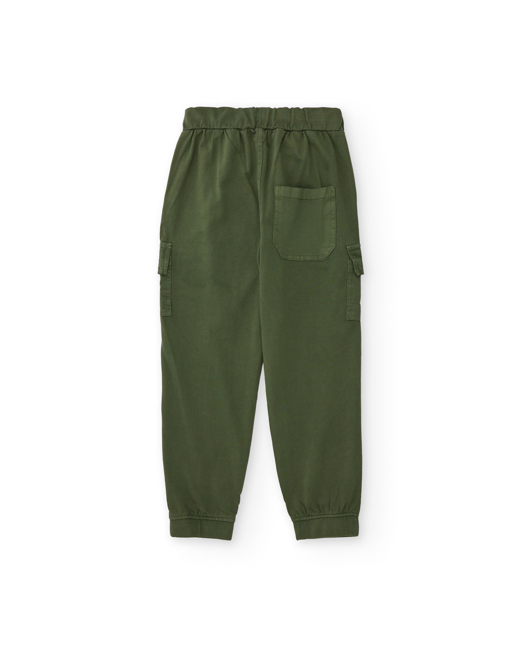 Tuc Tuc pantaloni cargo bimbo verdi tasconi elastici