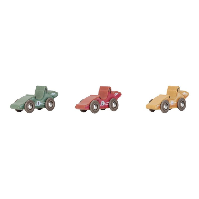 Little Dutch pista auto gioco legno valigetta corse