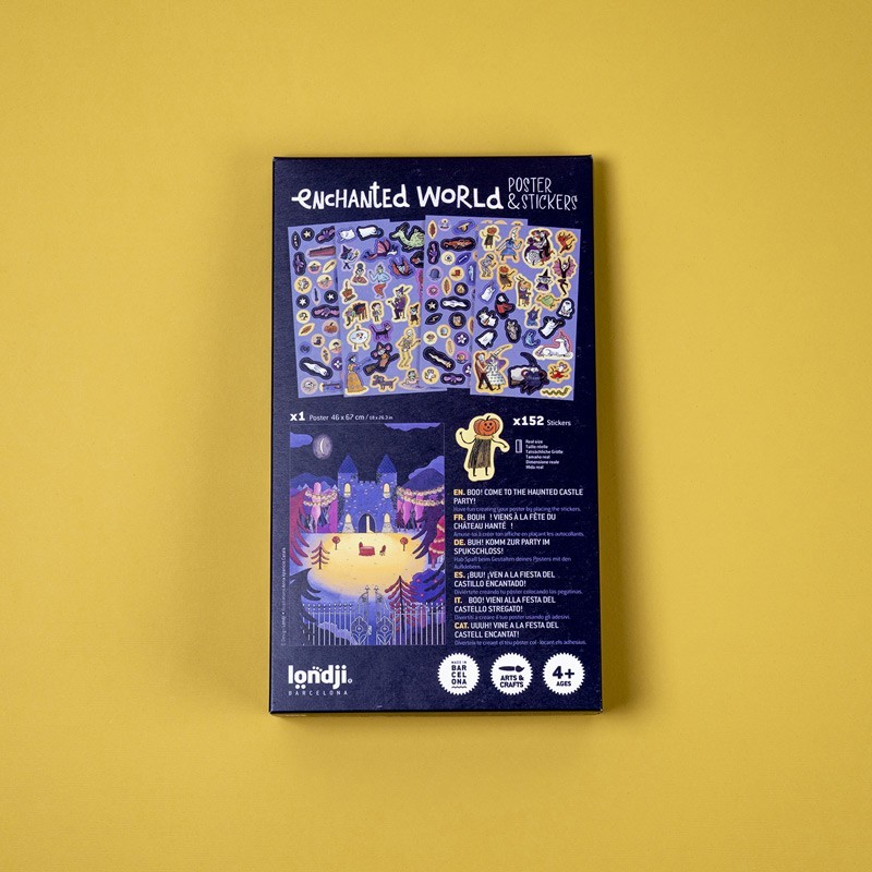 Londji Enchanted Cartella Stickers Castello 152 Adesivi