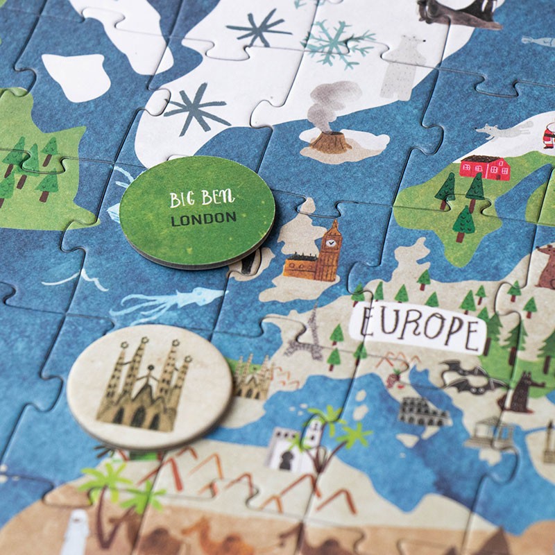 Londji Discover the World puzzle 200 pezzi mondo