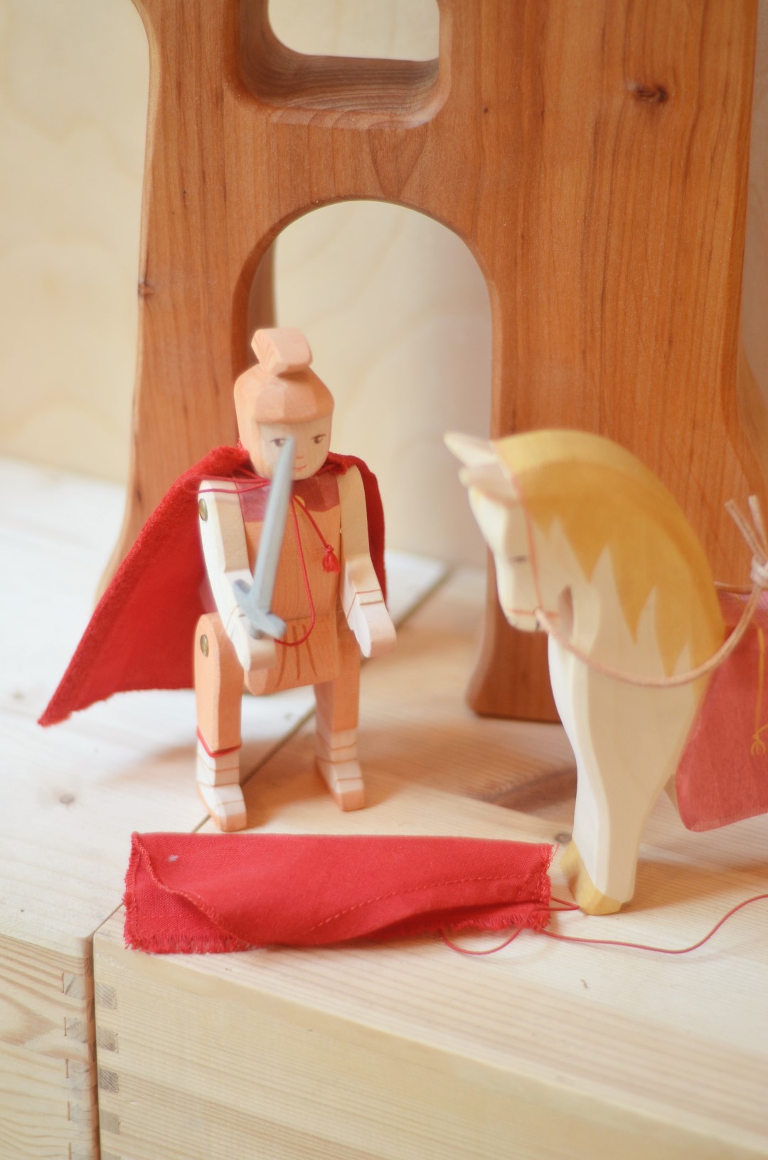 Ostheimer San Martino a Cavallo Set Figure Legno