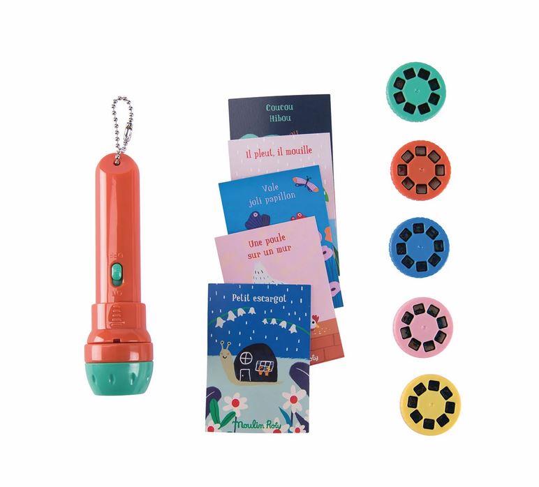 Moulin Roty Belle filastrocche torcia proietta storie