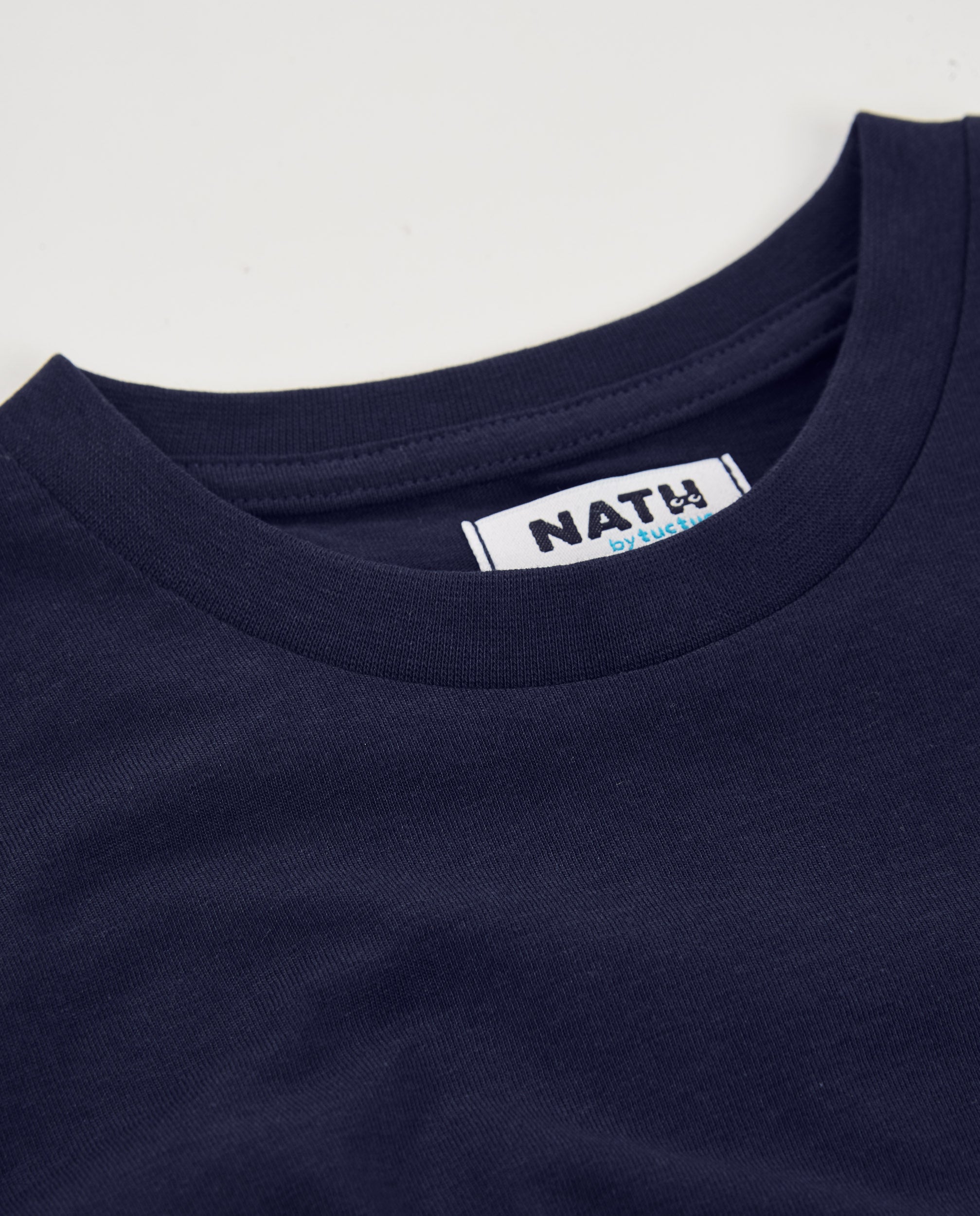 Tuc Tuc t-shirt bambino blu stampa palma manica corta