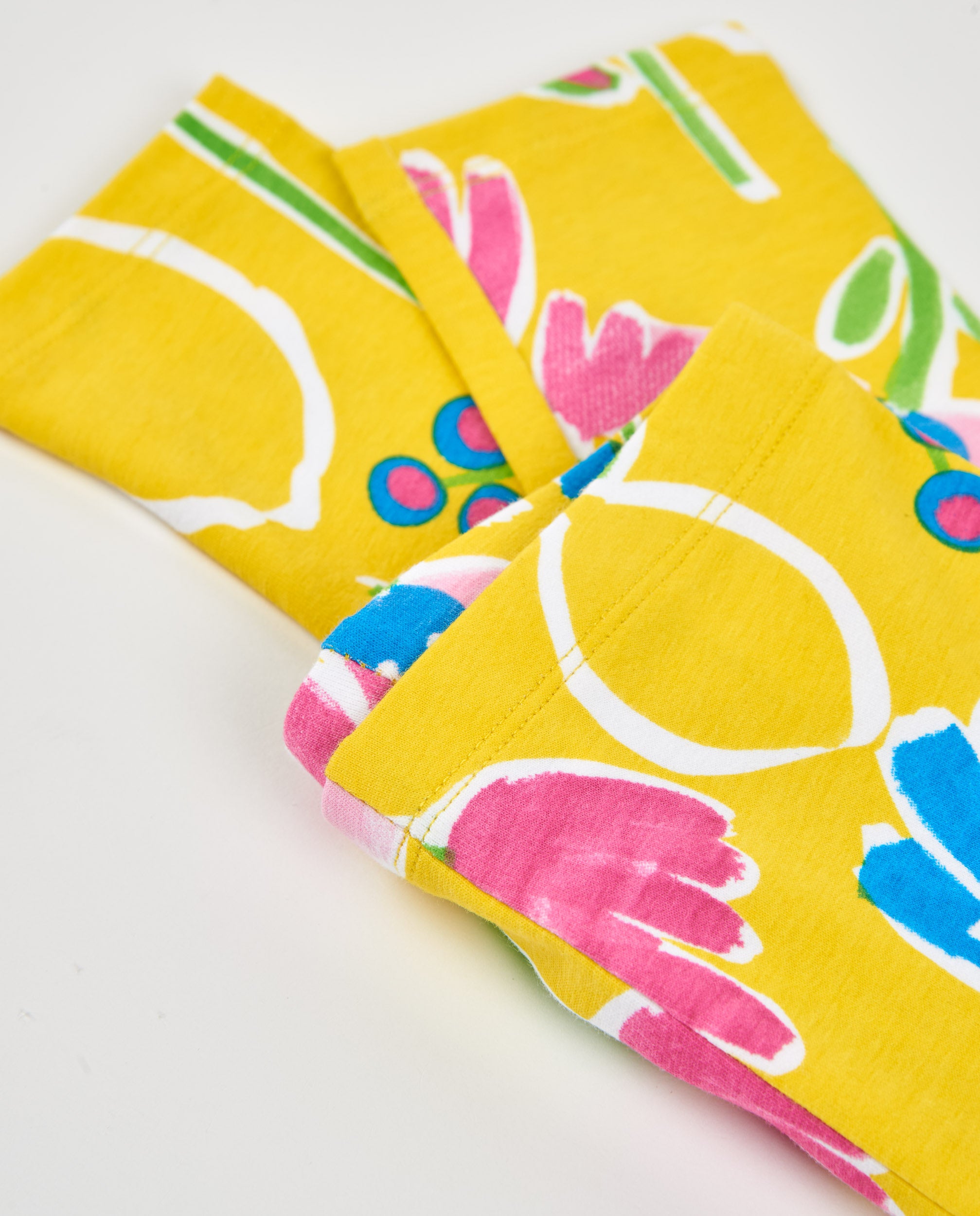 Tuc Tuc Leggings Bambina Gialli Stampa Floreale