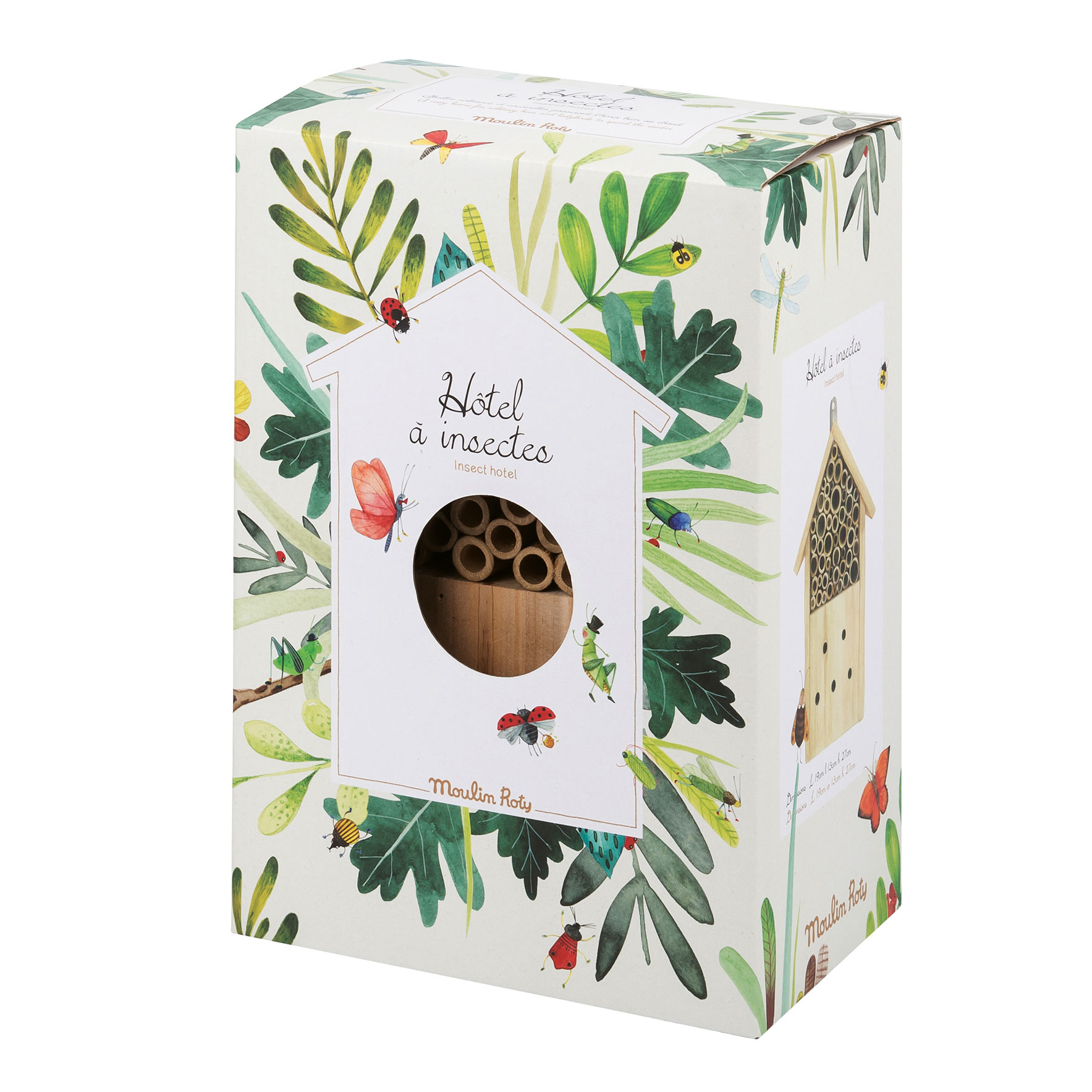 Moulin Roty Le Jardin Casetta Insetti Legno 19x13x27