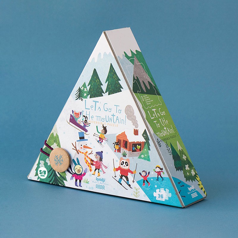 Londji Let's Go to the Mountain puzzle 36 pezzi reversibile