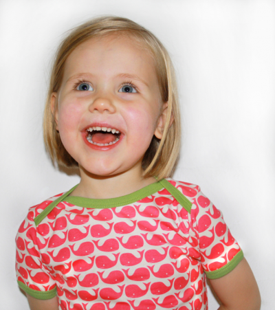 Loud+Proud T-Shirt Balene Fucsia Cotone Organico
