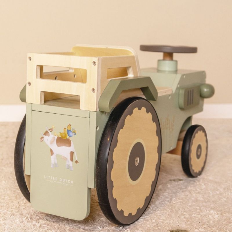 Little Dutch Little Farm Trattore Cavalcabile Legno 12M+