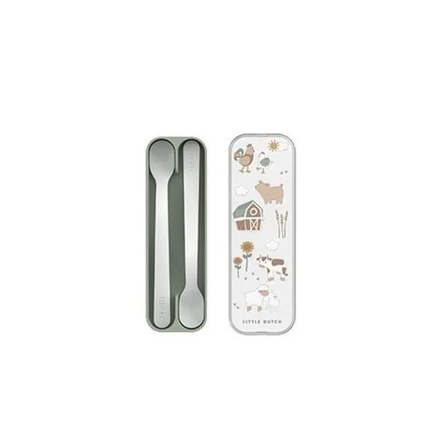 Little Dutch Piccola Fattoria set 2 cucchiaini pappa