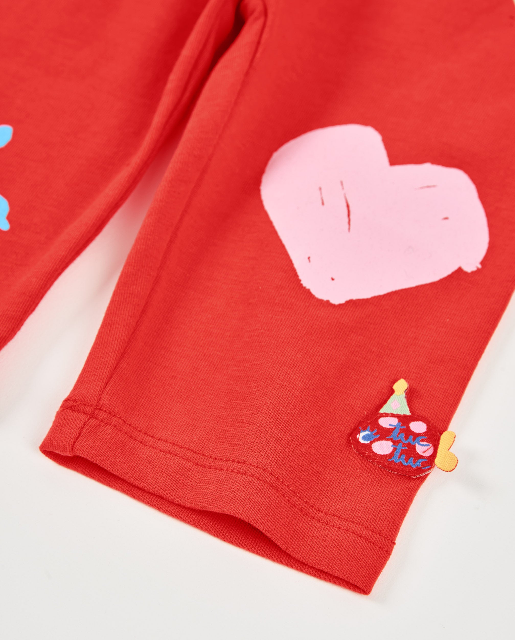 Tuc Tuc leggings bambina rossi cuore stella