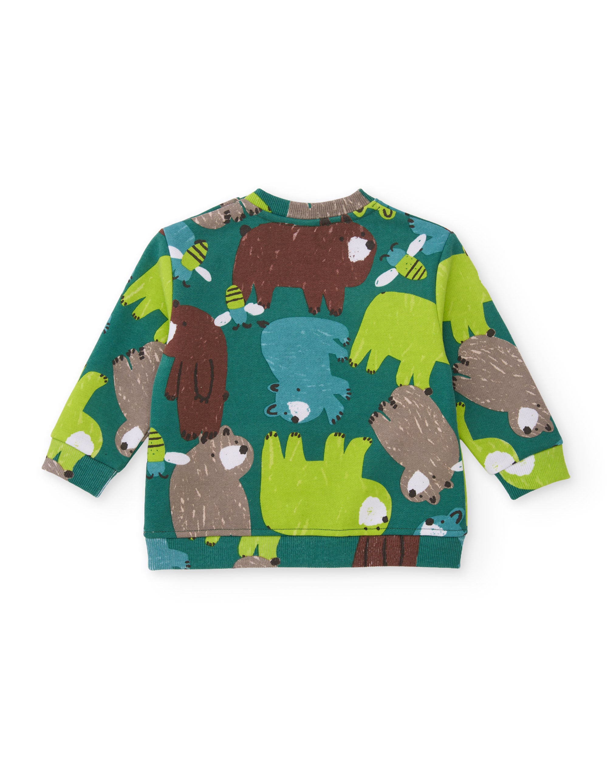Tuc Tuc Mystic Forest felpa bambino verde stampa orso